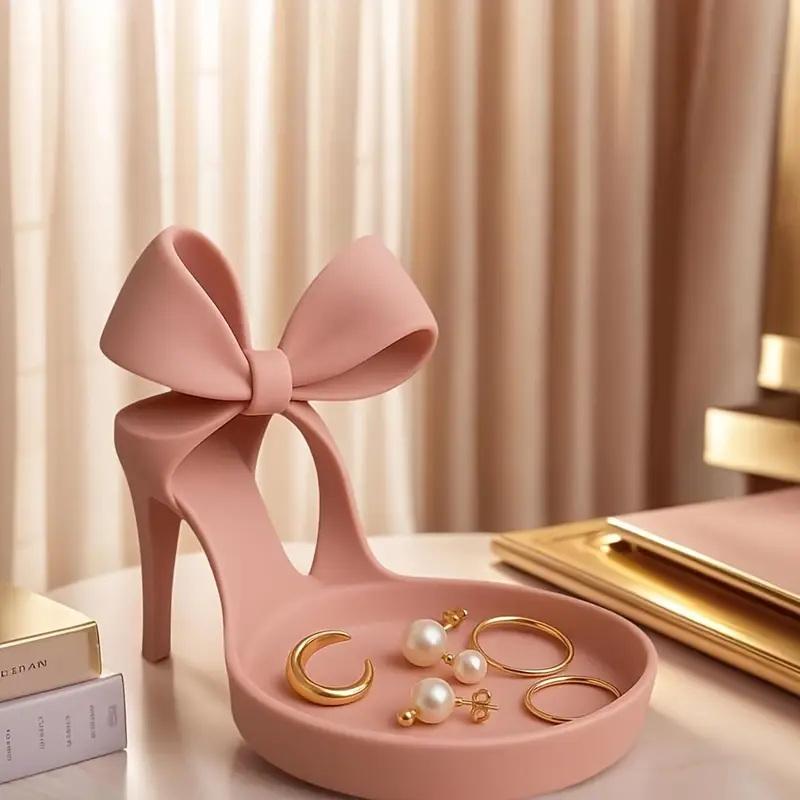 3D Printing Ring Holder - حامل مجوهرات بكعب عالٍ مطبوع ثلاثي