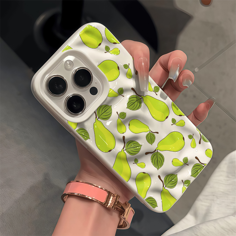 3D Printing Iphone - جراب هاتف بتصميم فواكه وكمثرى فاخر