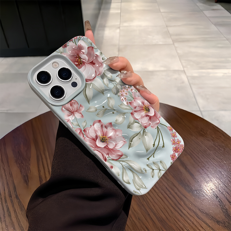 3D Printing Iphone - غطاء فاخر بطباعة الزهور لهواتف آيفون
