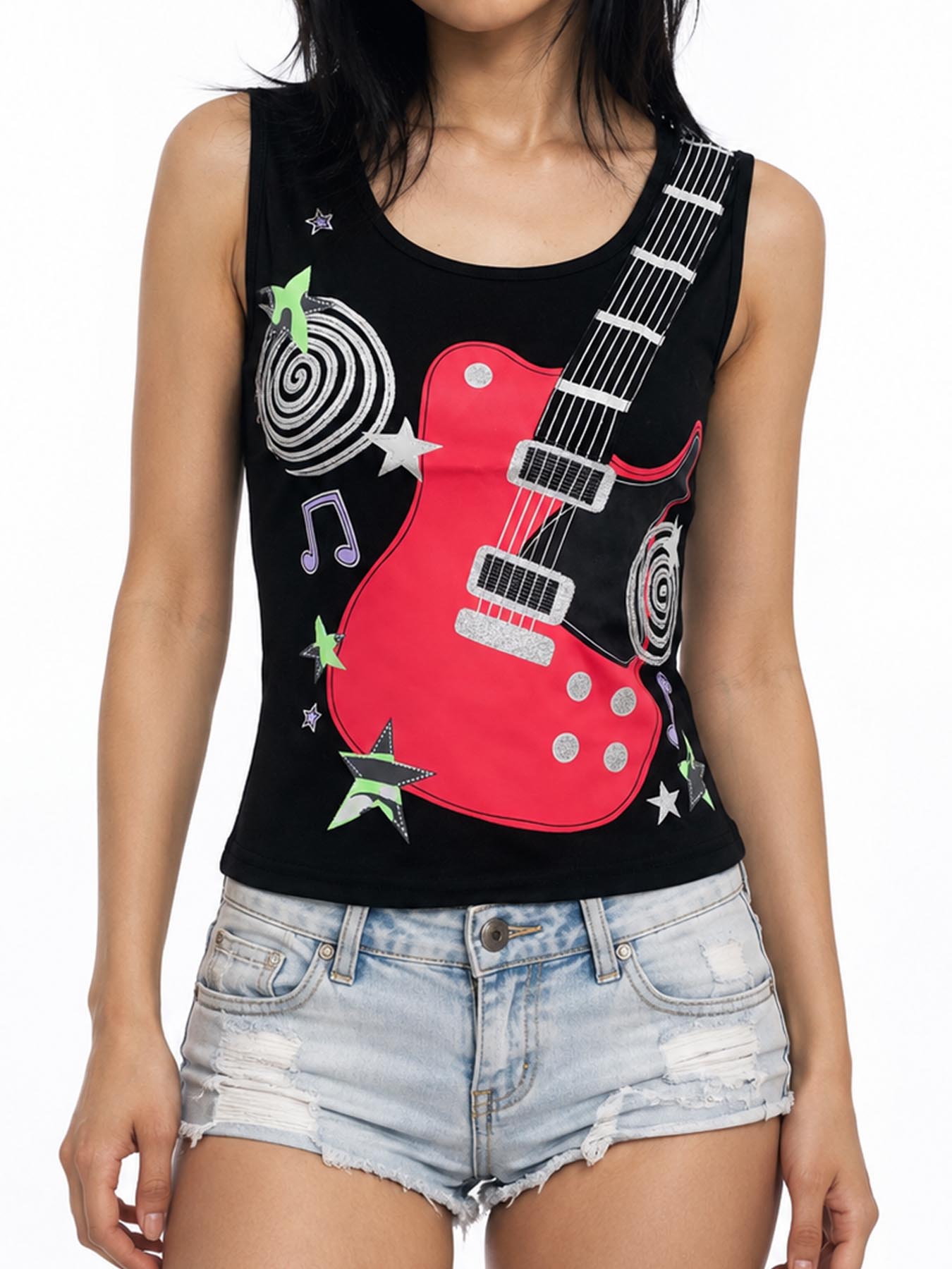 3D Printing Guitar - 2026 جديد صيفي، توب تانك بتصميم