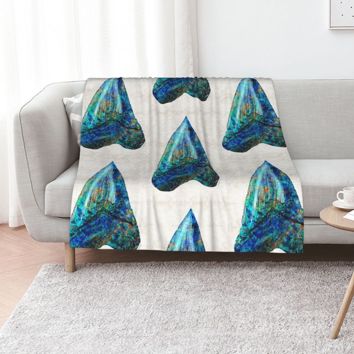 3D Printing Tooth - بطانية فنية على شكل أسنان القرش
