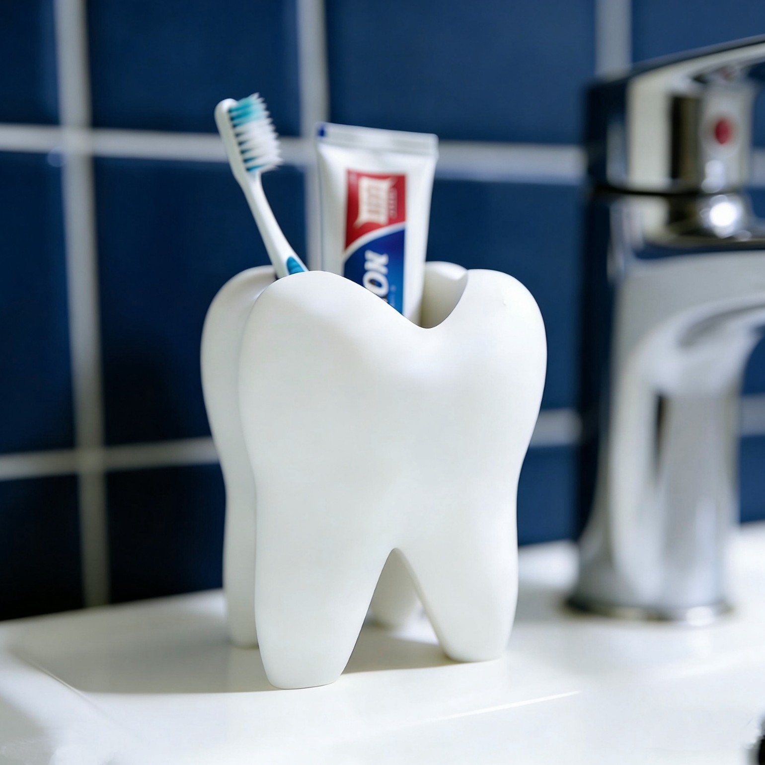 3D Printing Tooth - حامل مُنظِم على شكل أسنان مطبوعة
