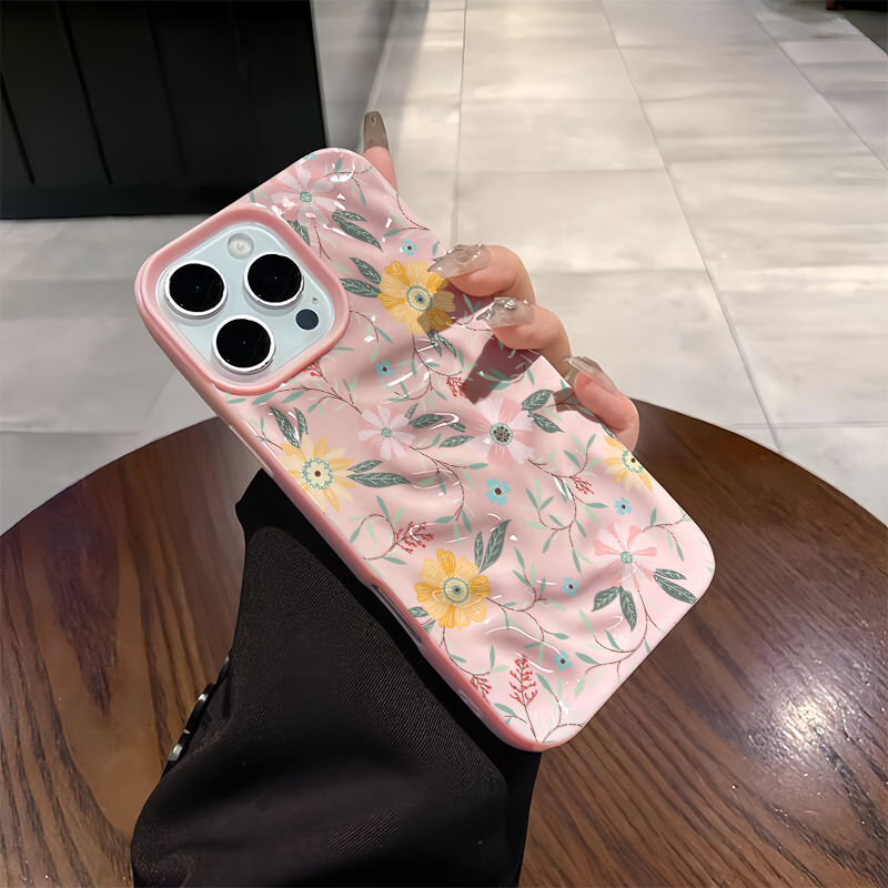 3D Printing Iphone - غطاء هاتف مطبوع بتصميم أوراق الزهور