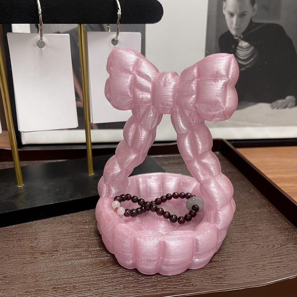 صينية مجوهرات أنيقة بتصميم فيو - مراجعة 3D Printing Ring Holder وسعره