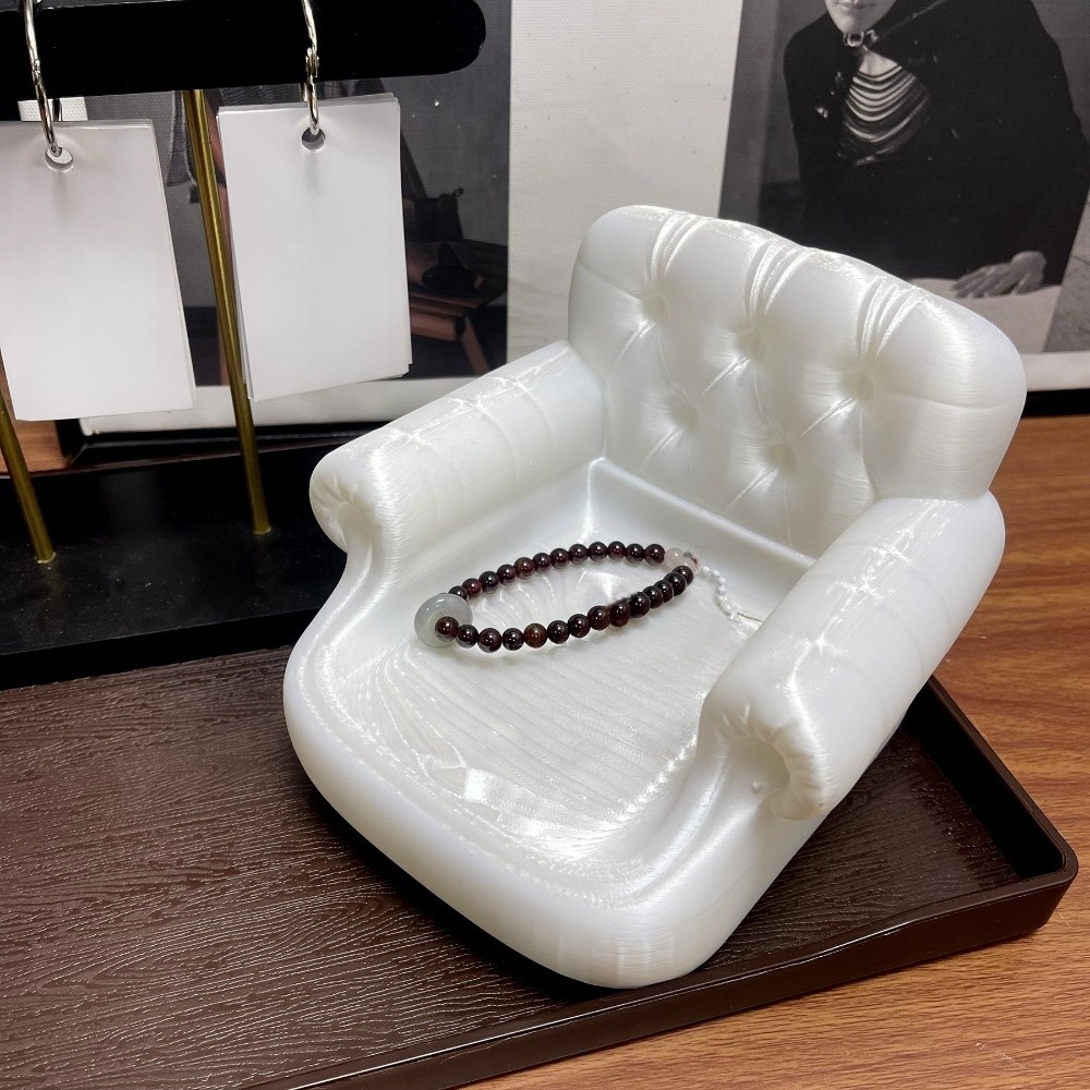 صينية مجوهرات أنيقة بتصميم فيو - مراجعة 3D Printing Ring Holder وسعره