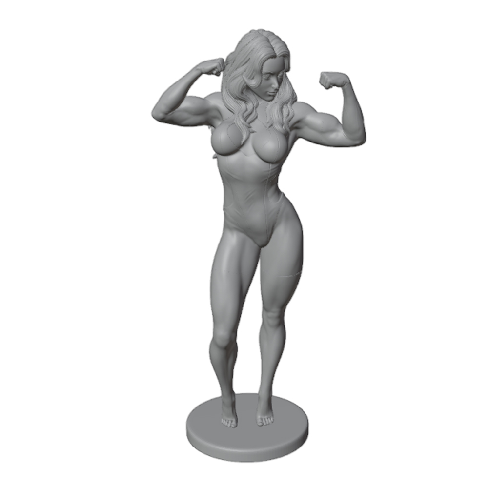 تمثال راتنجي مصغر لامرأة رياضي - مراجعة 3D Printing Instructor وسعره