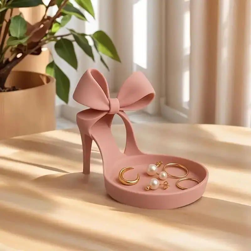 حامل مجوهرات بكعب عالٍ مطبوع ث - مراجعة 3D Printing Ring Holder وسعره