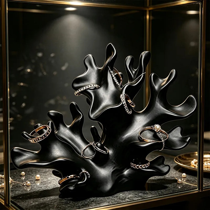 حامل مجوهرات على شكل فرع مرجان - مراجعة 3D Printing Ring Holder وسعره