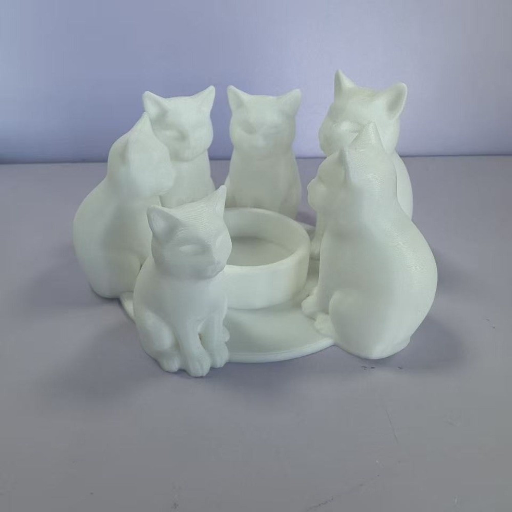 حامل شموع على شكل قطة كرتونية  - مراجعة 3D Printing Ring Holder وسعره