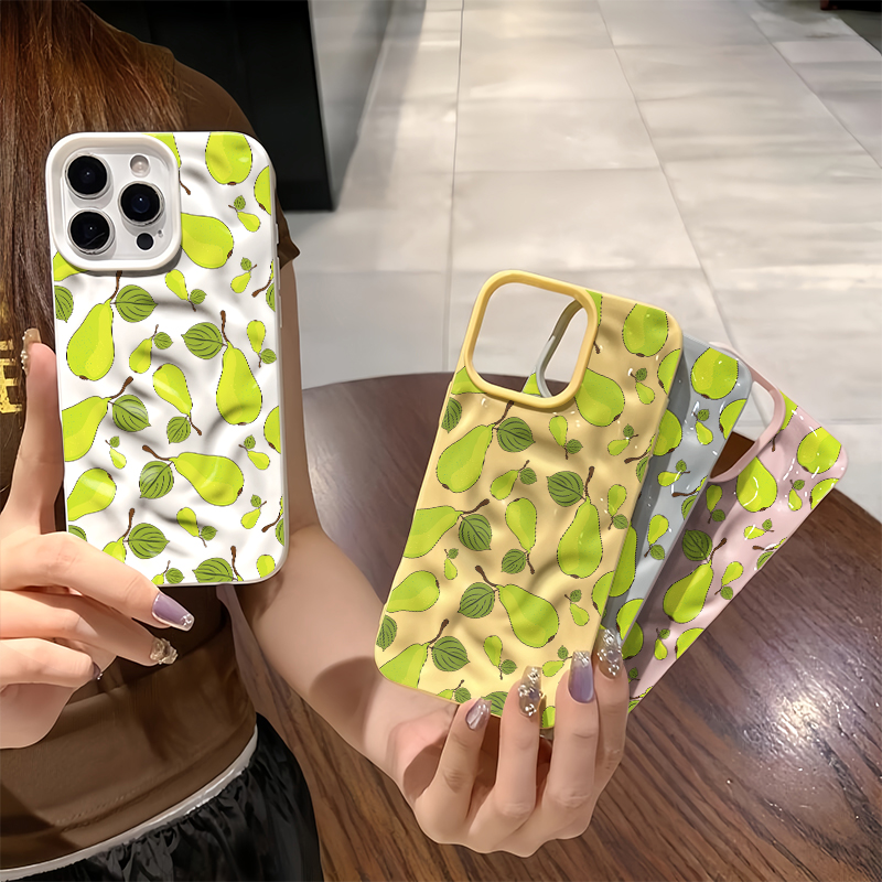 جراب هاتف بتصميم فواكه وكمثرى  - مراجعة 3D Printing Iphone وسعره