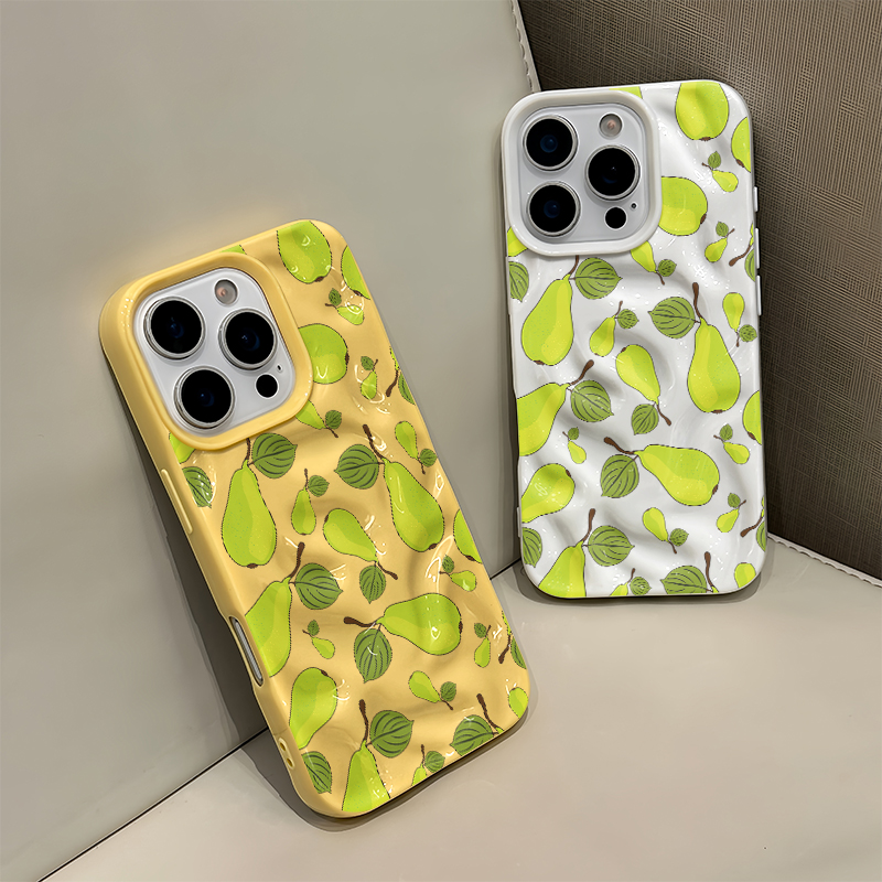 جراب هاتف بتصميم فواكه وكمثرى  - مراجعة 3D Printing Iphone وسعره
