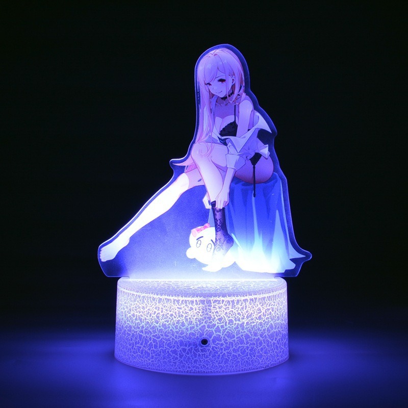 مصباح ليلي ثلاثي الأبعاد ملون  - مراجعة 3D Printing Character وسعره