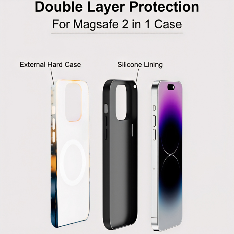 غطاء هاتف 2 في 1 بتصميم بصمة ا - مراجعة 3D Printing Iphone وسعره