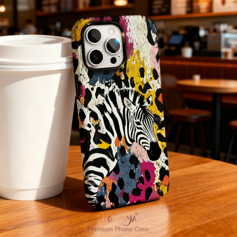 غطاء هاتف بطبعة الحمار الوحشي  - مراجعة 3D Printing Iphone وسعره