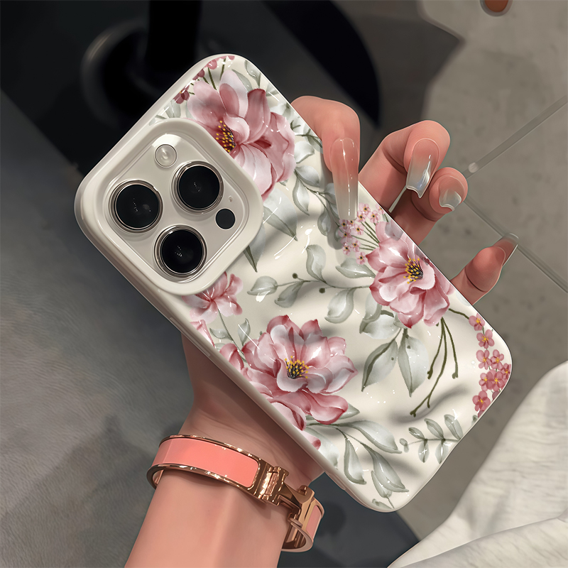غطاء فاخر بطباعة الزهور لهواتف - مراجعة 3D Printing Iphone وسعره