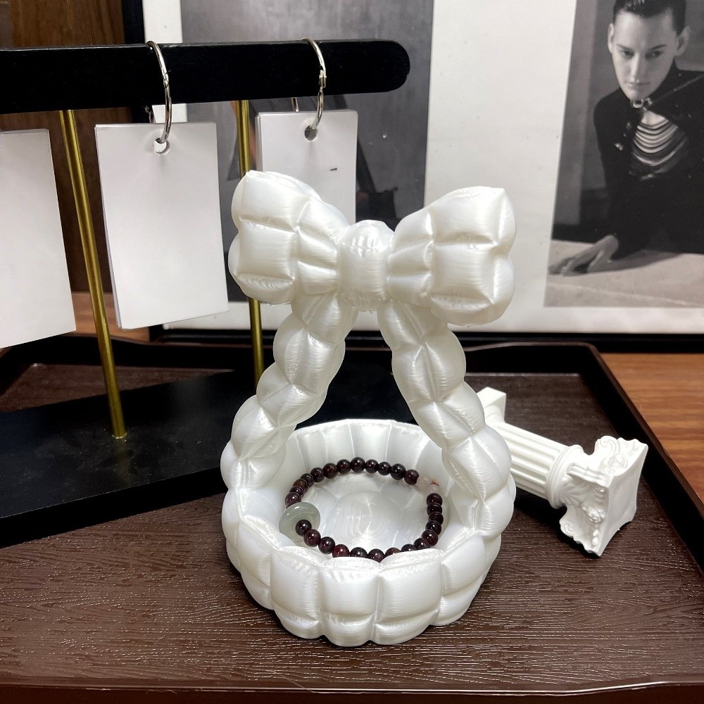 صينية مجوهرات أنيقة بتصميم فيو - مراجعة 3D Printing Ring Holder وسعره