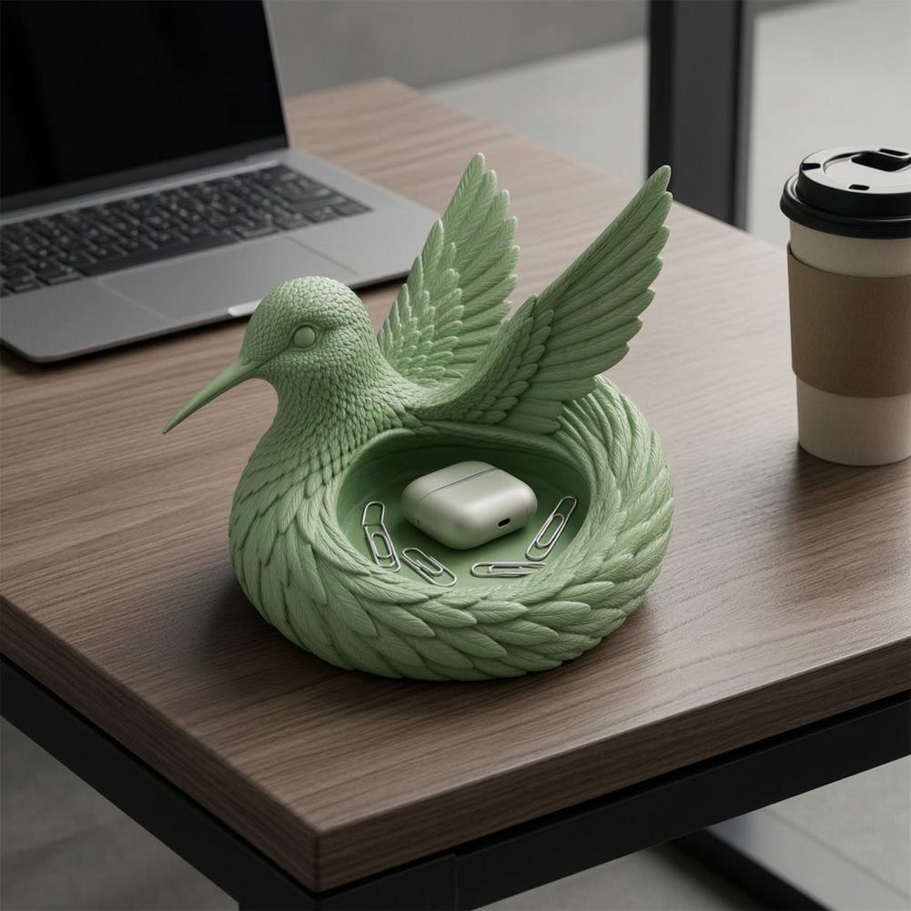 حامل مجوهرات مزخرف على شكل طائ - مراجعة 3D Printing Ring Holder وسعره