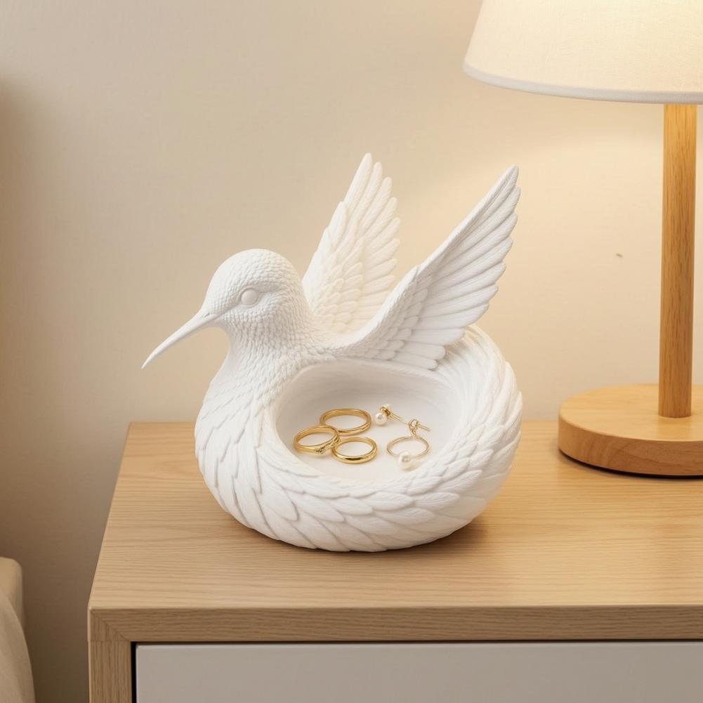 حامل مجوهرات مزخرف على شكل طائ - مراجعة 3D Printing Ring Holder وسعره