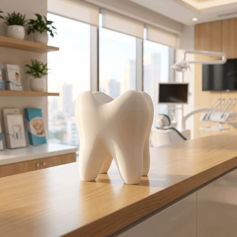 حامل فرشاة أسنان متعدد الوظائف - مراجعة 3D Printing Tooth وسعره
