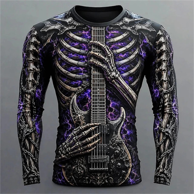 قميص رجالي جديد بأكمام طويلة م - مراجعة 3D Printing Guitar وسعره