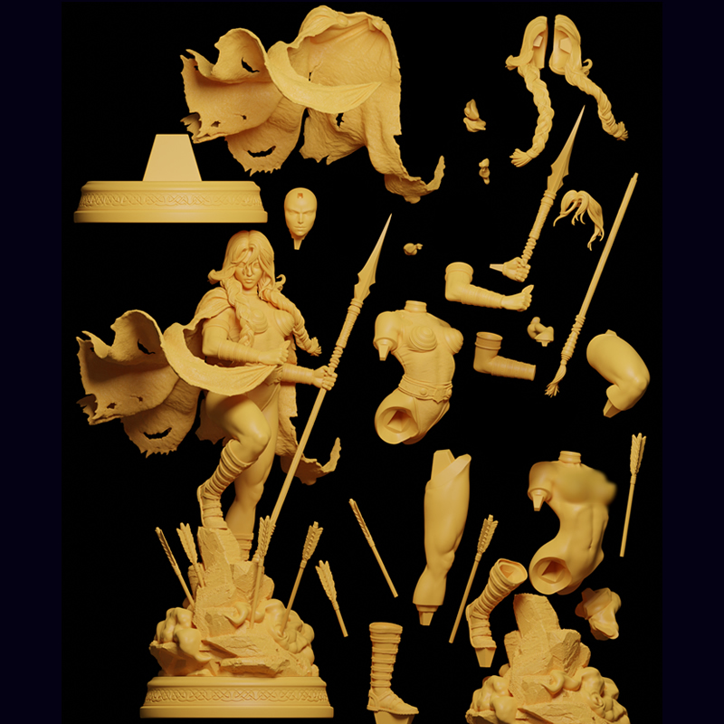 طقم نموذج شخصية لعبة ثلاثية ال - مراجعة 3D Printing Character وسعره