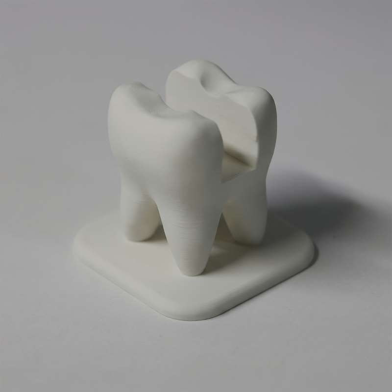 حامل بطاقات عمل على شكل سن مطب - مراجعة 3D Printing Tooth وسعره