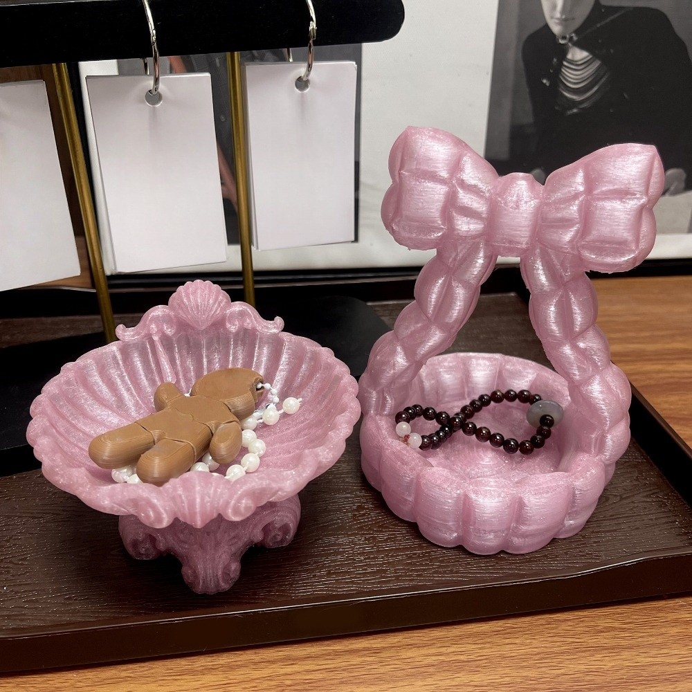 صينية مجوهرات أنيقة بتصميم فيو - مراجعة 3D Printing Ring Holder وسعره